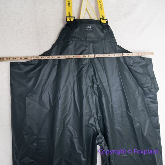 New! Helly Hansen X Large Mens Bibs Rain Pants, P400 in dark green , size 5XL - Picture 8 of 16